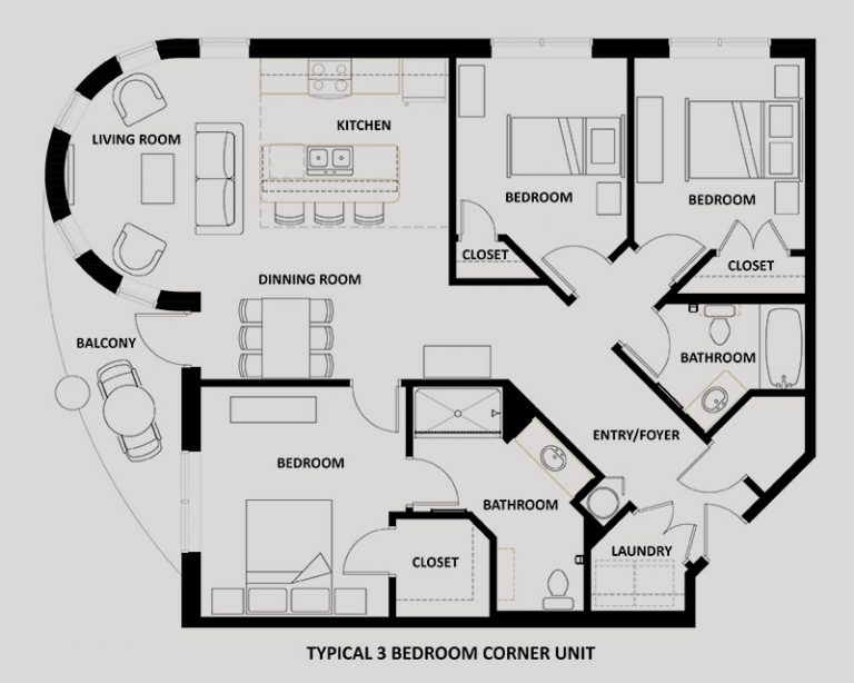 typical3bedroomcornerunit The Tempo at ENCORE!